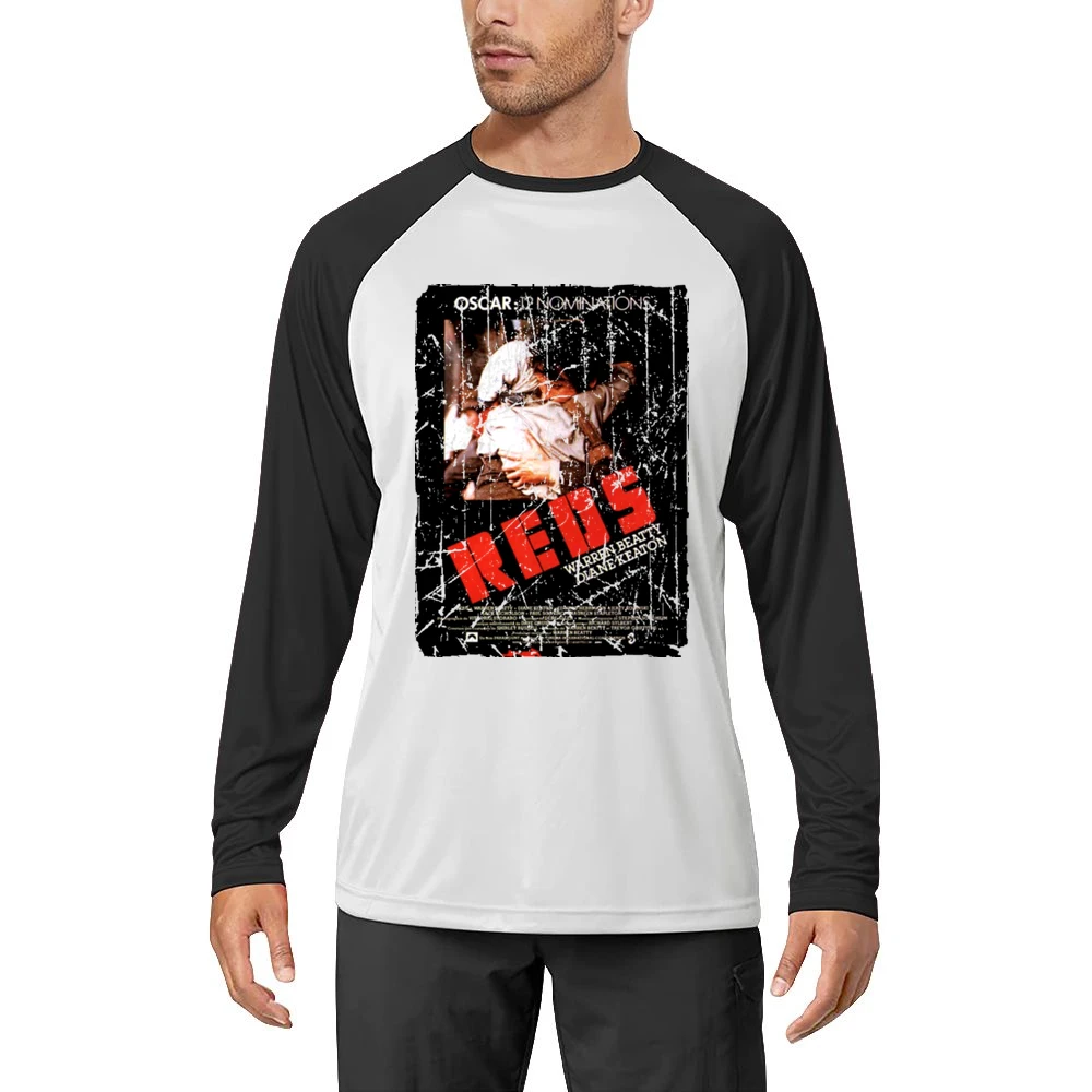 Reds Movie Poster Retro Aged Look Men Long Sleeve T-Shirt