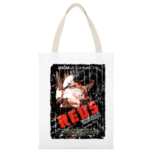 Reds Movie Poster Retro Aged Look White Canvas Tote Shopping Bag