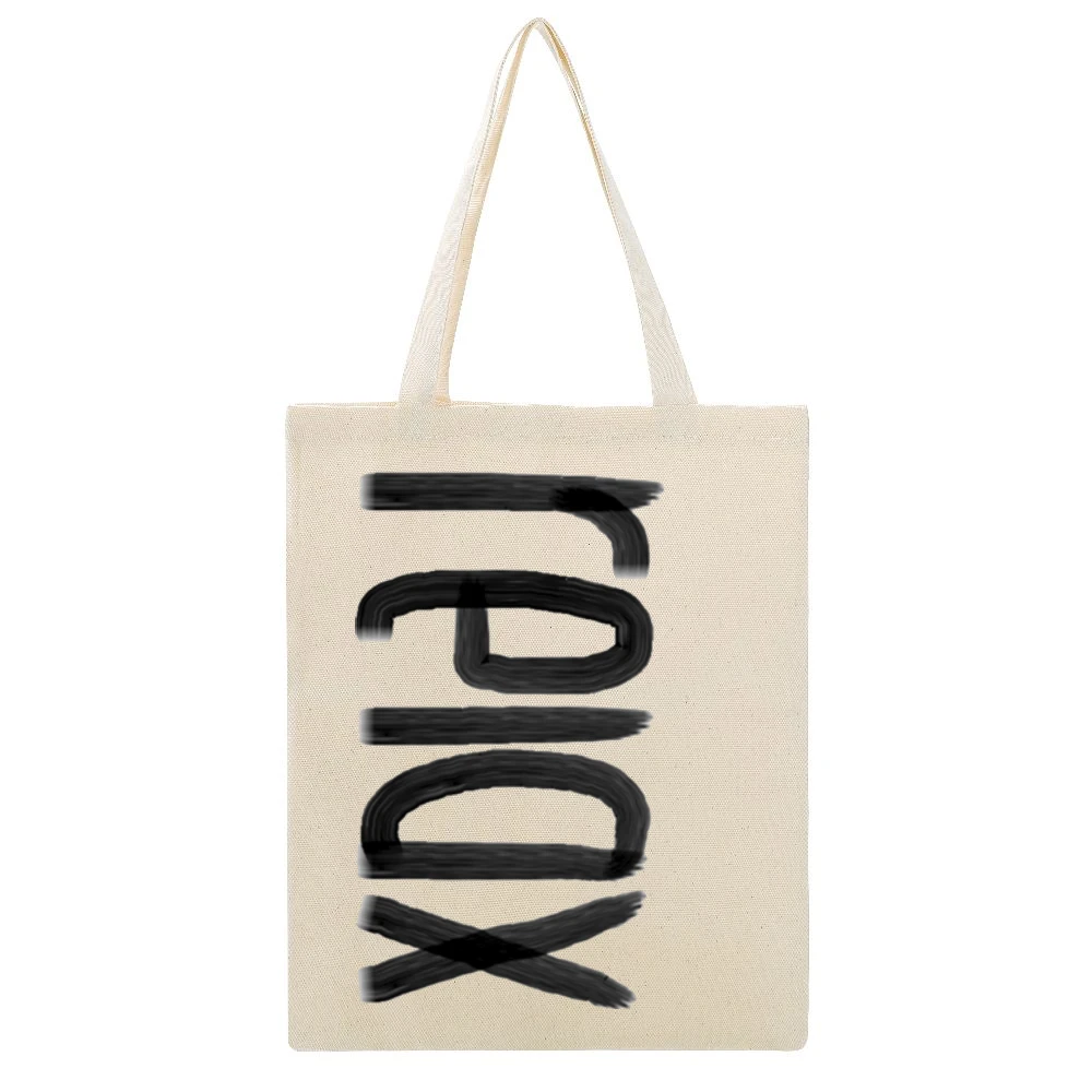 Relax Popular Fun Graphic Tee Shirt Beige Canvas Tote Shopping Bag