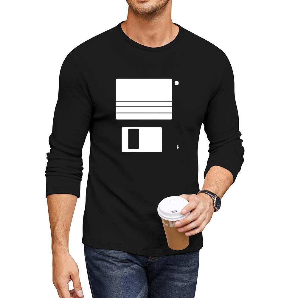 Remember this ? old data computer disket floppy Men CrewNeck Long Sleeve T-Shirt