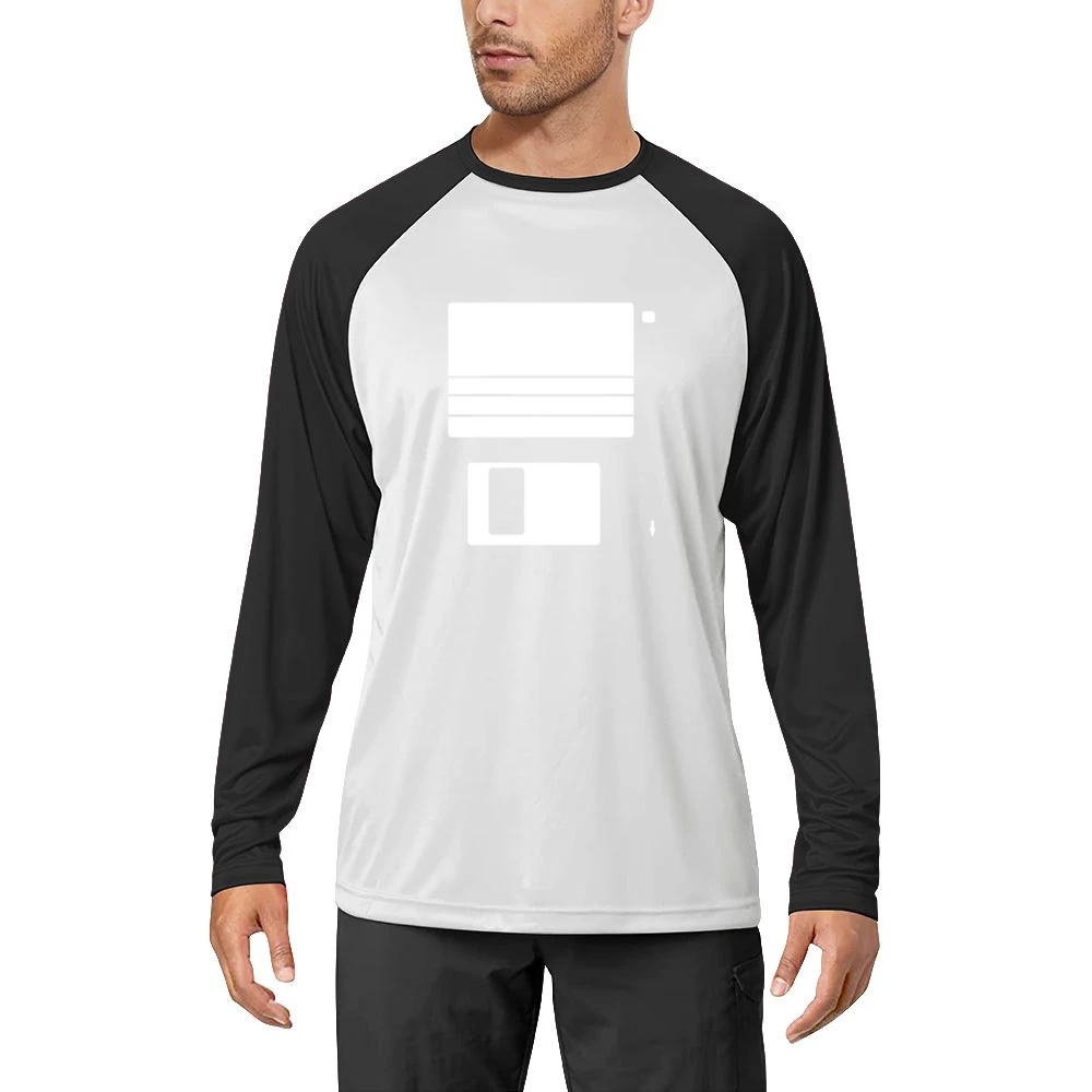 Remember this ? old data computer disket floppy Men Long Sleeve T-Shirt