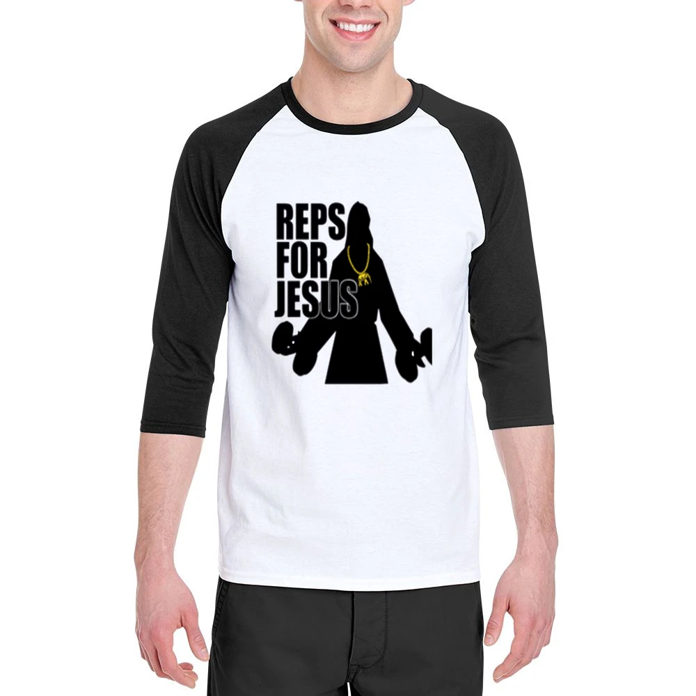 Reps For Jesus Tshirt Men 3/4 Sleeve T-Shirt