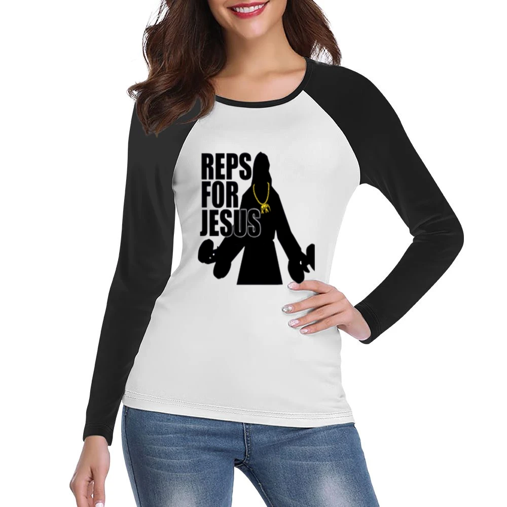 Reps For Jesus Tshirt Women Ladies Long Sleeve T-Shirt
