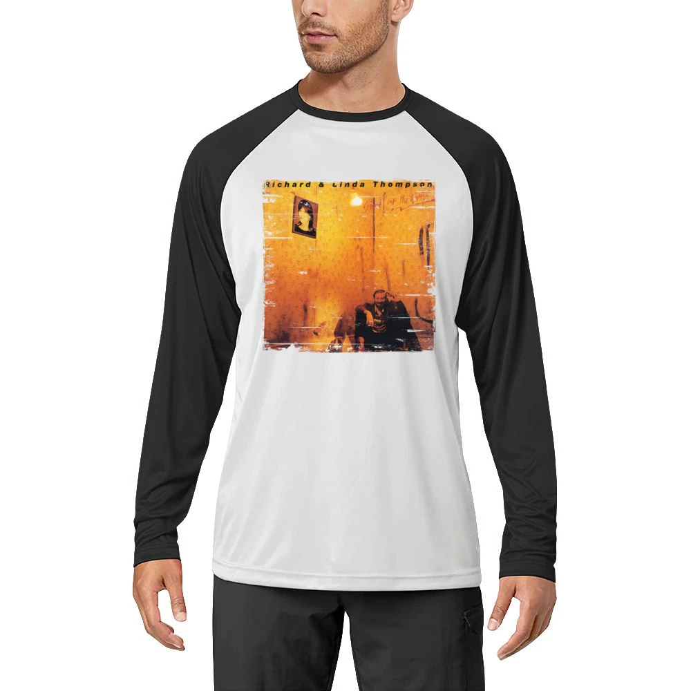 Richard and Linda Thompson Shoot Out The Lights Album Cover Distressed Men Long Sleeve T-Shirt