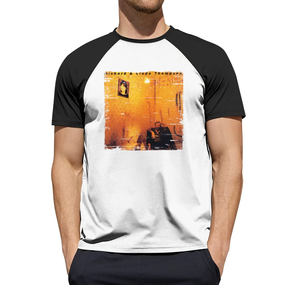Richard and Linda Thompson Shoot Out The Lights Album Cover Distressed Men Short Sleeve T-Shirt