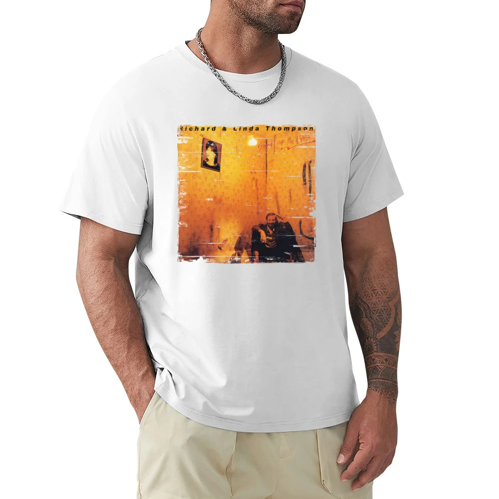 Richard and Linda Thompson Shoot Out The Lights Album Cover Distressed Premium Men T-shirt