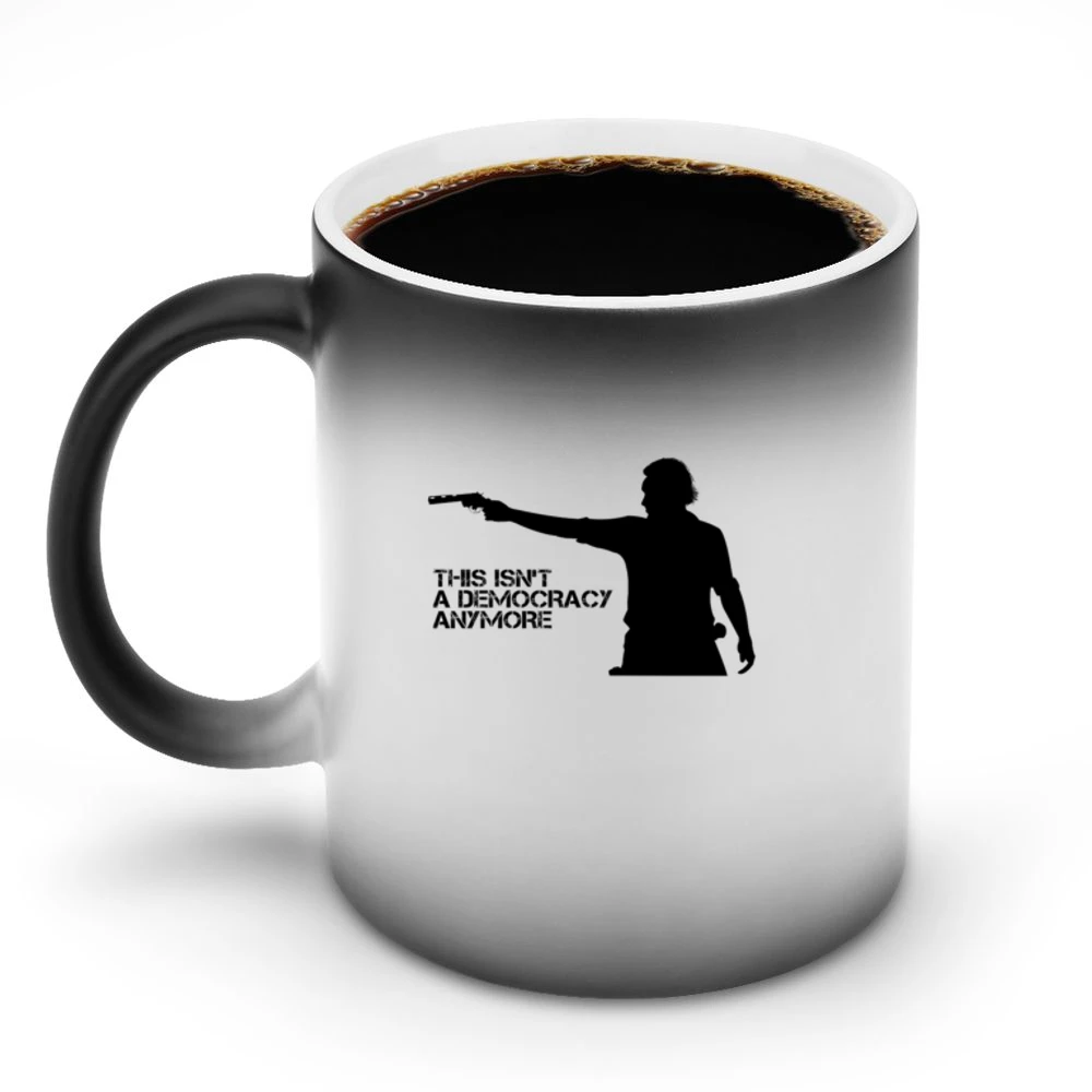 Rick Grimes Decomcracy Walking Dead Tshirt Discoloration Mug