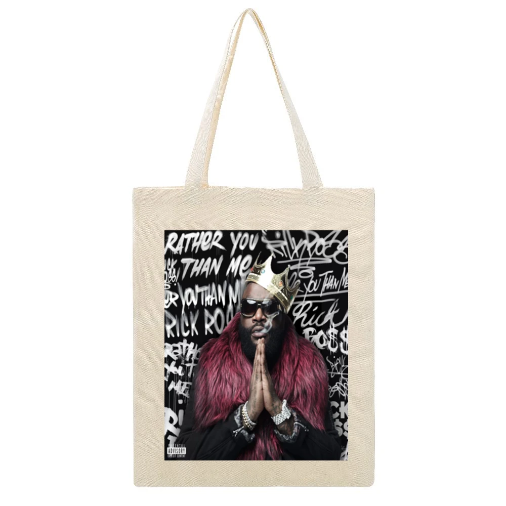Rick Ross King (all Colors And Styles Available) Beige Canvas Tote Shopping Bag