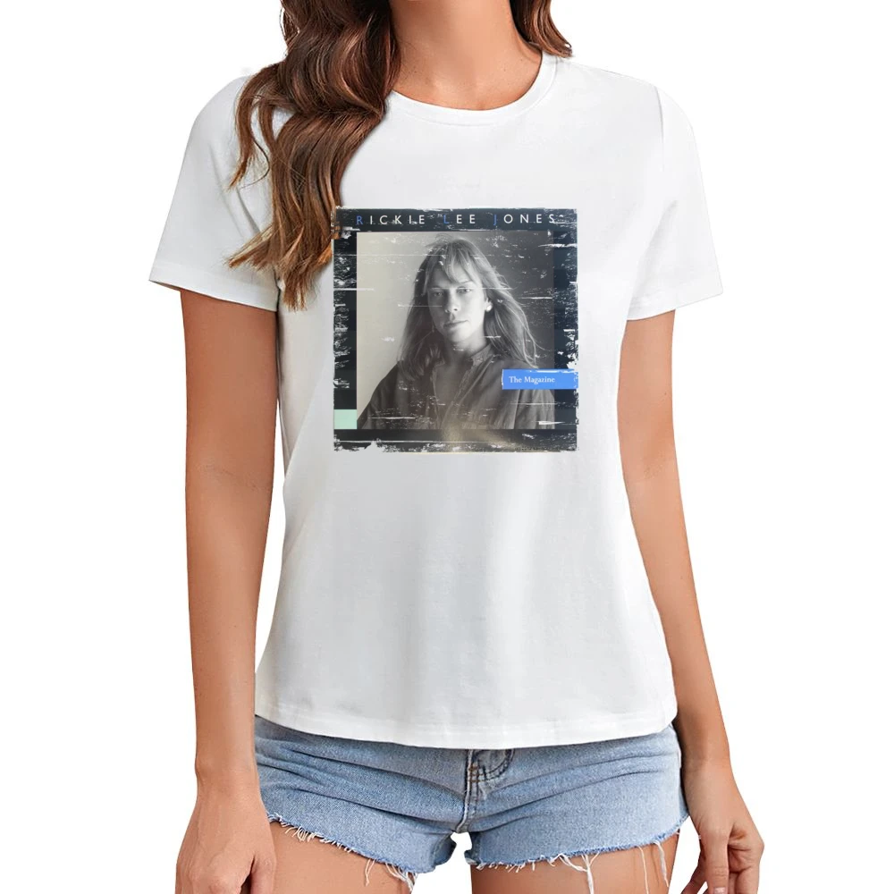 Rickie Lee Jones The Magazine Album Cover Distressed Image Asian Size Women Ladies T-shirt