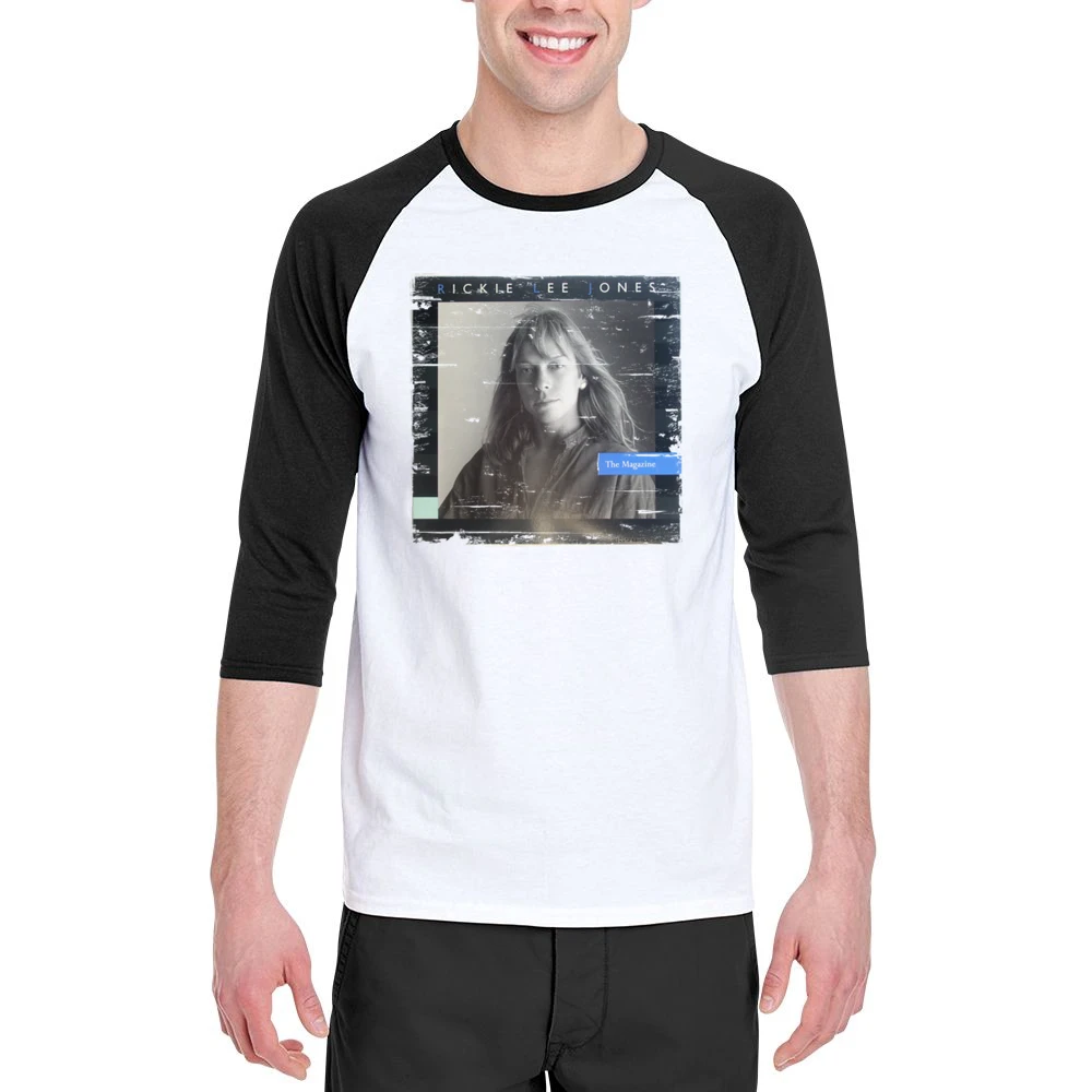 Rickie Lee Jones The Magazine Album Cover Distressed Image Men 3/4 Sleeve T-Shirt