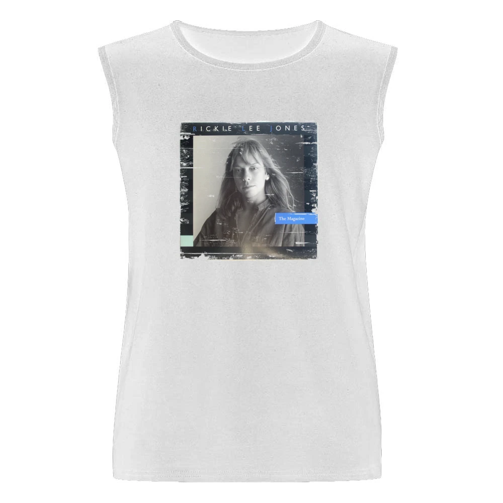 Rickie Lee Jones The Magazine Album Cover Distressed Image Men Sleeveless T-Shirt