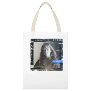 Rickie Lee Jones The Magazine Album Cover Distressed Image White Canvas Tote Shopping Bag
