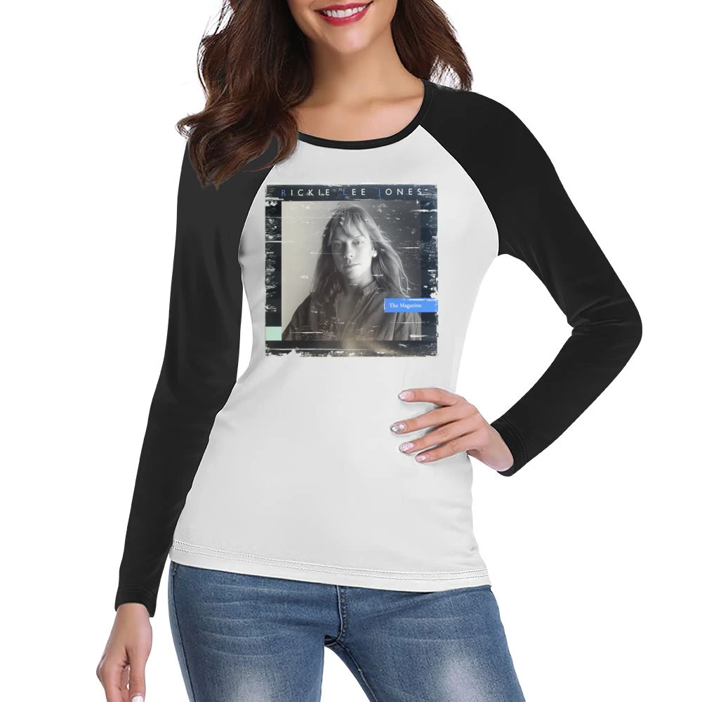 Rickie Lee Jones The Magazine Album Cover Distressed Image Women Ladies Long Sleeve T-Shirt