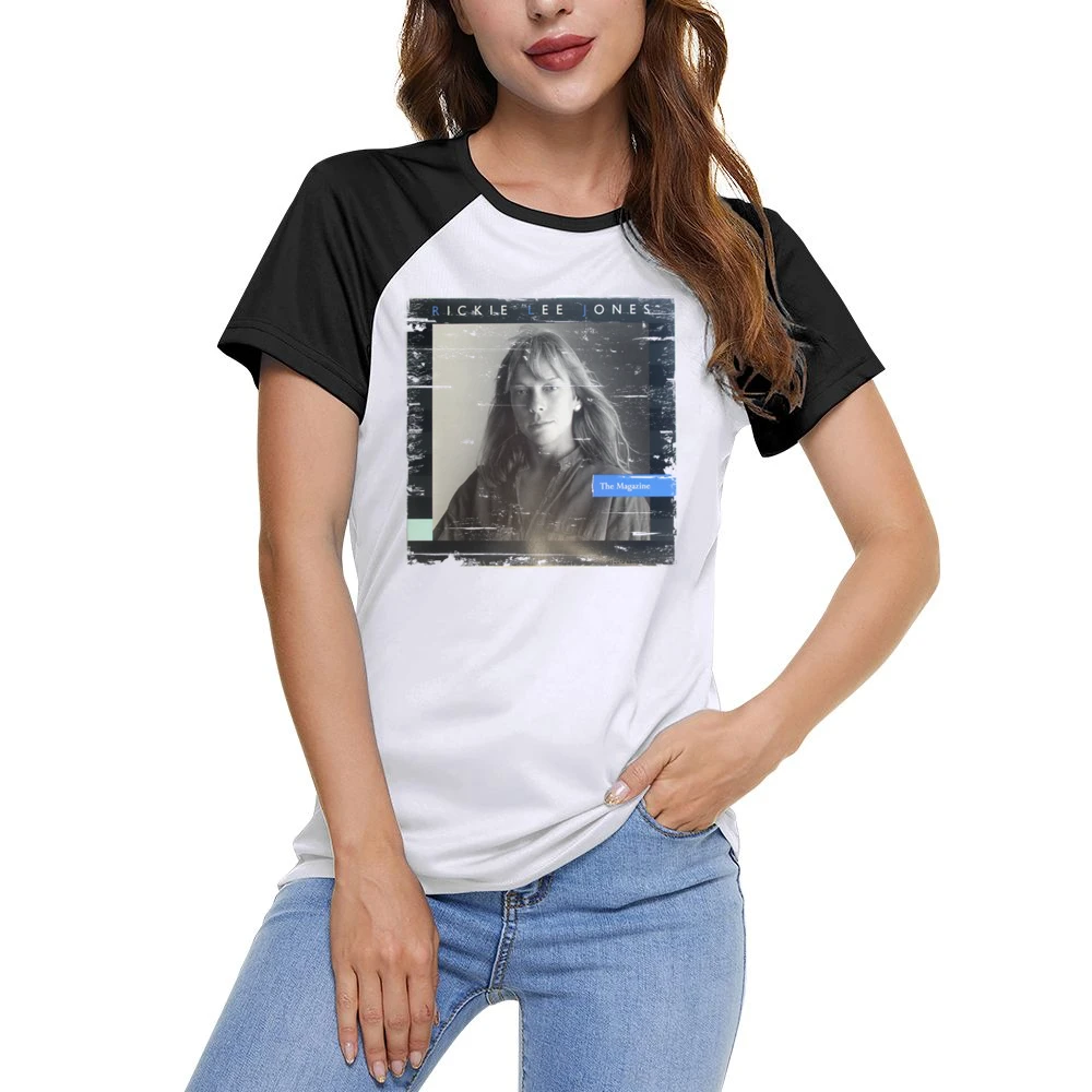 Rickie Lee Jones The Magazine Album Cover Distressed Image Women Ladies Short Sleeve T-Shirt