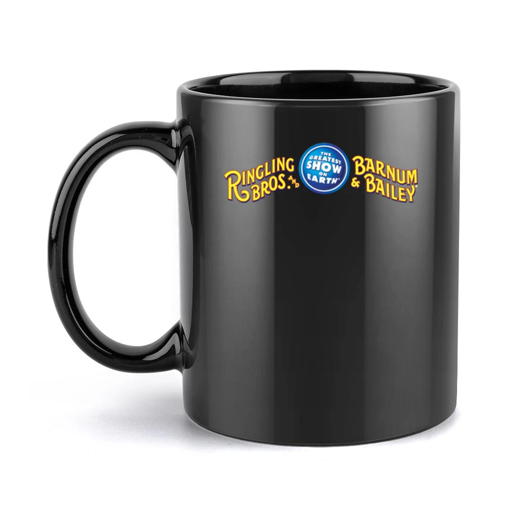 Ringling Bros And Barnum And Bailey Greatest Show Vintage Circus Graph Black Mug