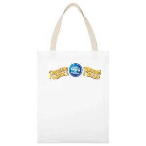 Ringling Bros And Barnum And Bailey Greatest Show Vintage Circus Graph White Canvas Tote Shopping Bag