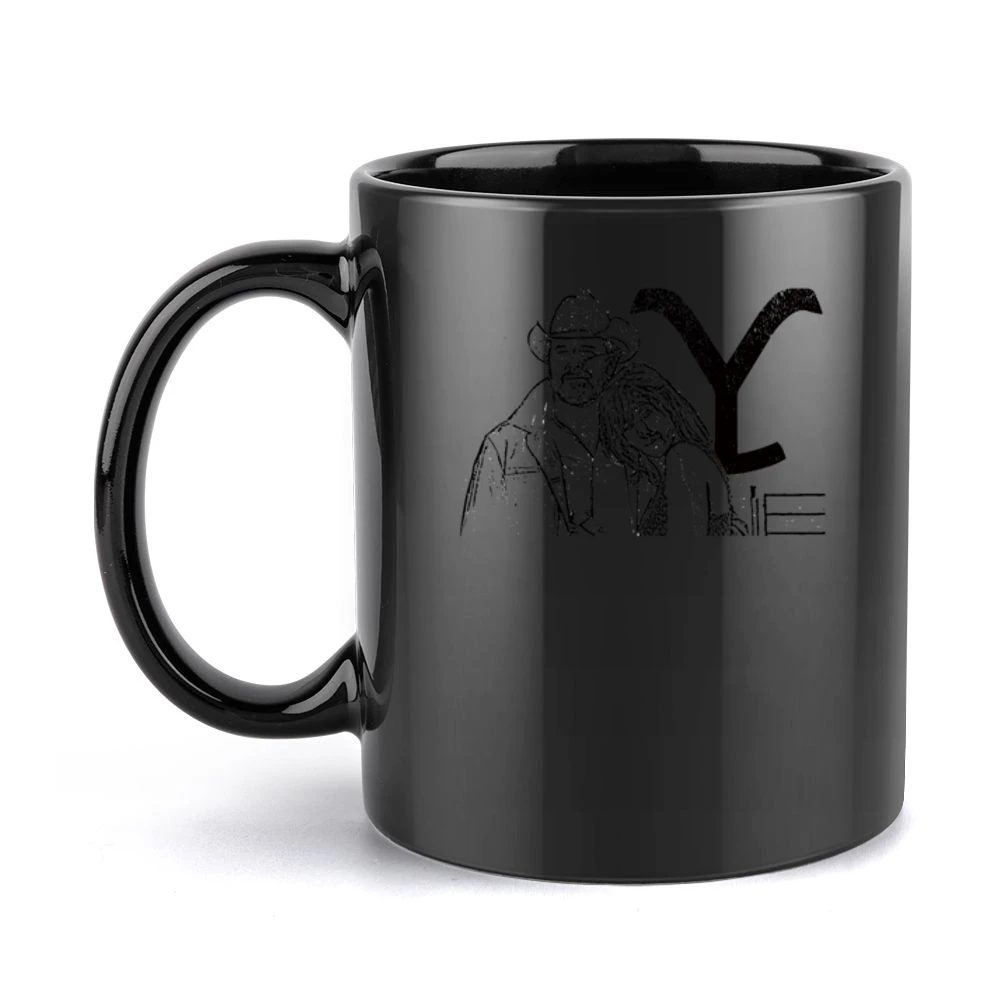 Rip Wheeler Beth Dutton Yellowstone Show Vintage Style Black Mug