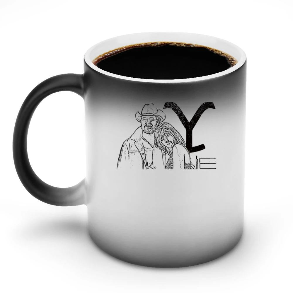 Rip Wheeler Beth Dutton Yellowstone Show Vintage Style Discoloration Mug