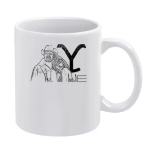 Rip Wheeler Beth Dutton Yellowstone Show Vintage Style White Mug