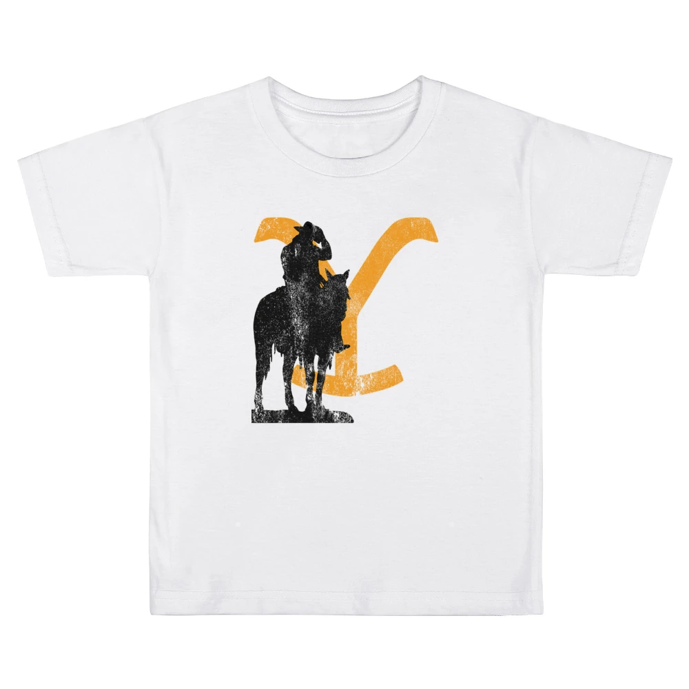 Rip Wheeler Cowboy Vintage Style Yellowstone Show Kids Boys Girls T-Shirt