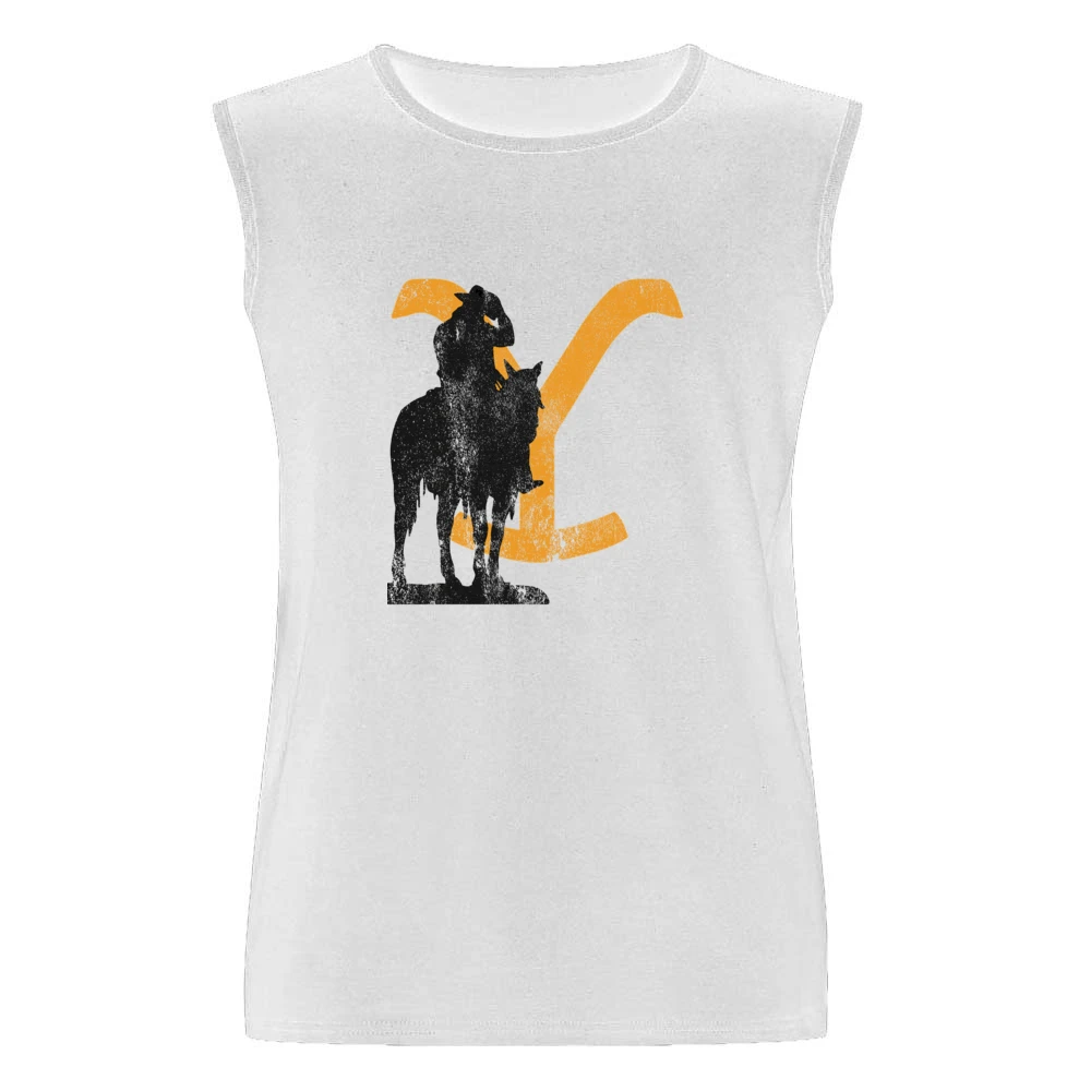 Rip Wheeler Cowboy Vintage Style Yellowstone Show Men Sleeveless T-Shirt