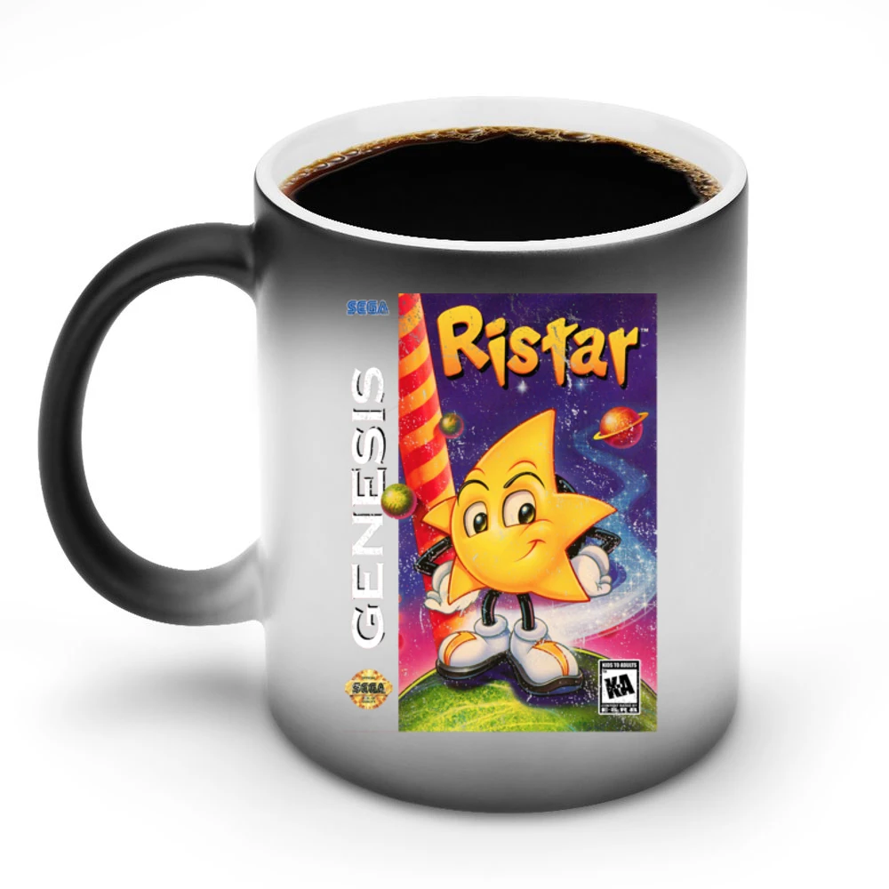Ristar Sega Genesis Old School Retro Video Game Fan Distressed Discoloration Mug