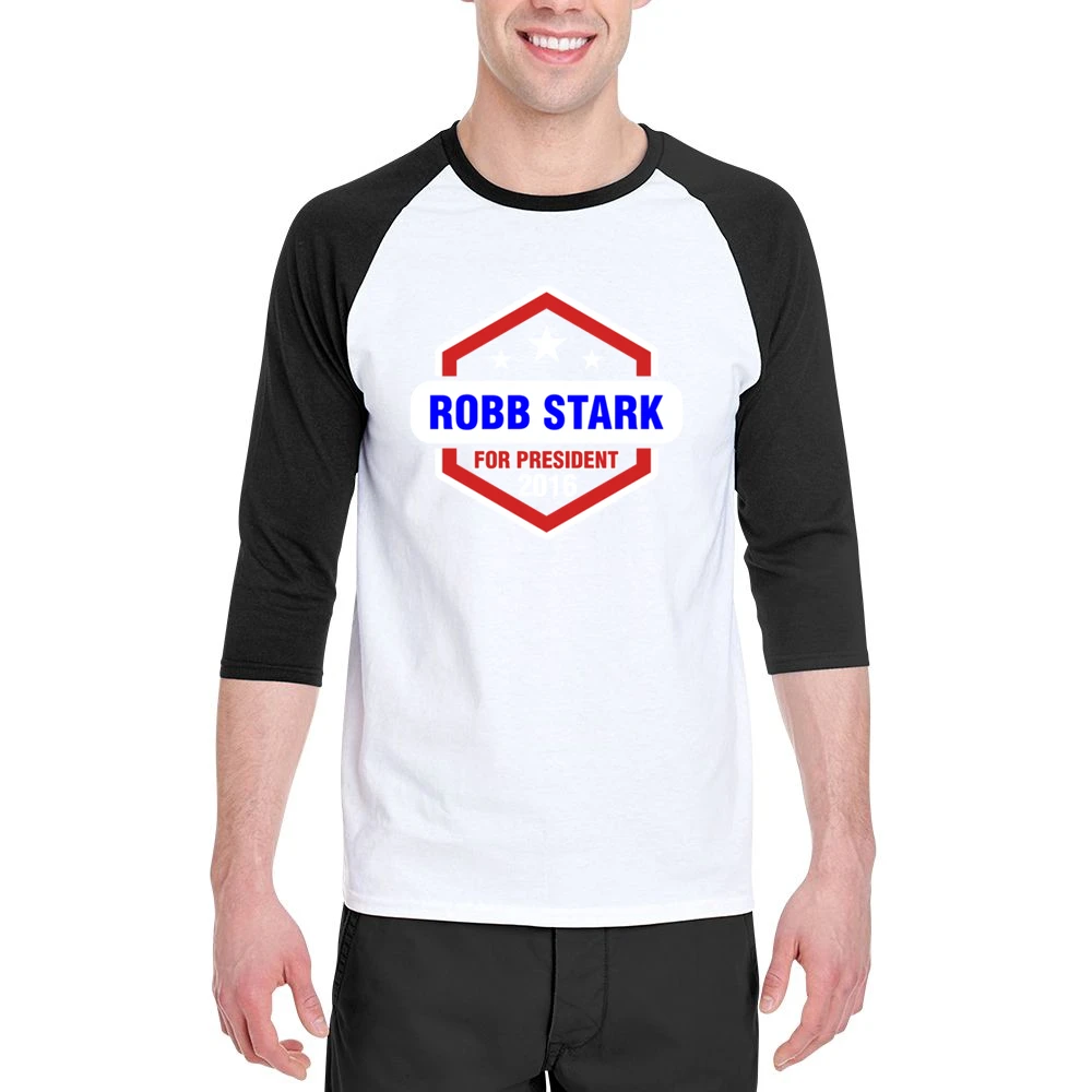 Robb Stark For President 2016 Game of Thrones TV Show Men 3/4 Sleeve T-Shirt