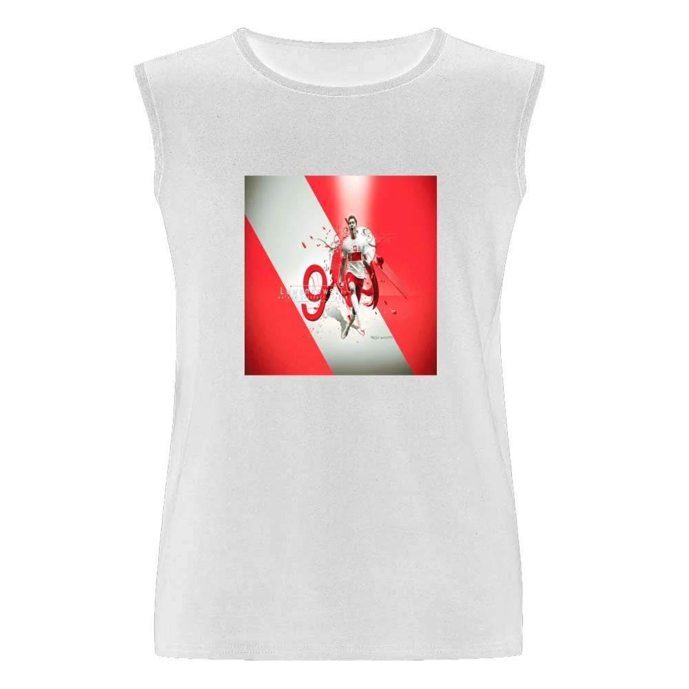 Robert Lewandowski Polish Soccer Tshirt (all styles and available) Men Sleeveless T-Shirt