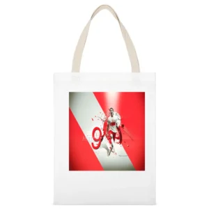 Robert Lewandowski Polish Soccer Tshirt (all styles and available) White Canvas Tote Shopping Bag