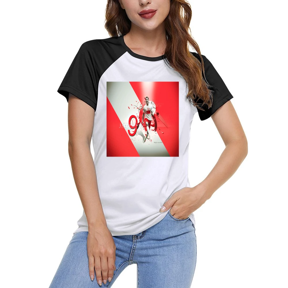 Robert Lewandowski Polish Soccer Tshirt (all styles and available) Women Ladies Short Sleeve T-Shirt