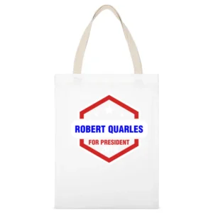Robert Quarles For President 2016 Justified TV Show White Canvas Tote Shopping Bag