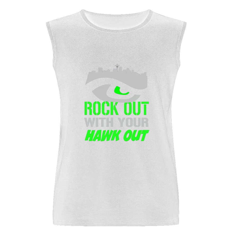Rock Out with you HAWK out Tshirt Men Sleeveless T-Shirt