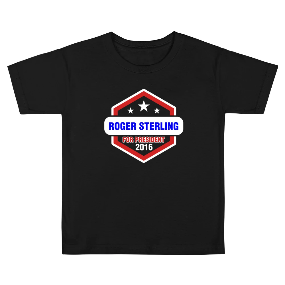Roger Sterling For President 2016 Mad Men TV Show Kids Boys Girls T-Shirt