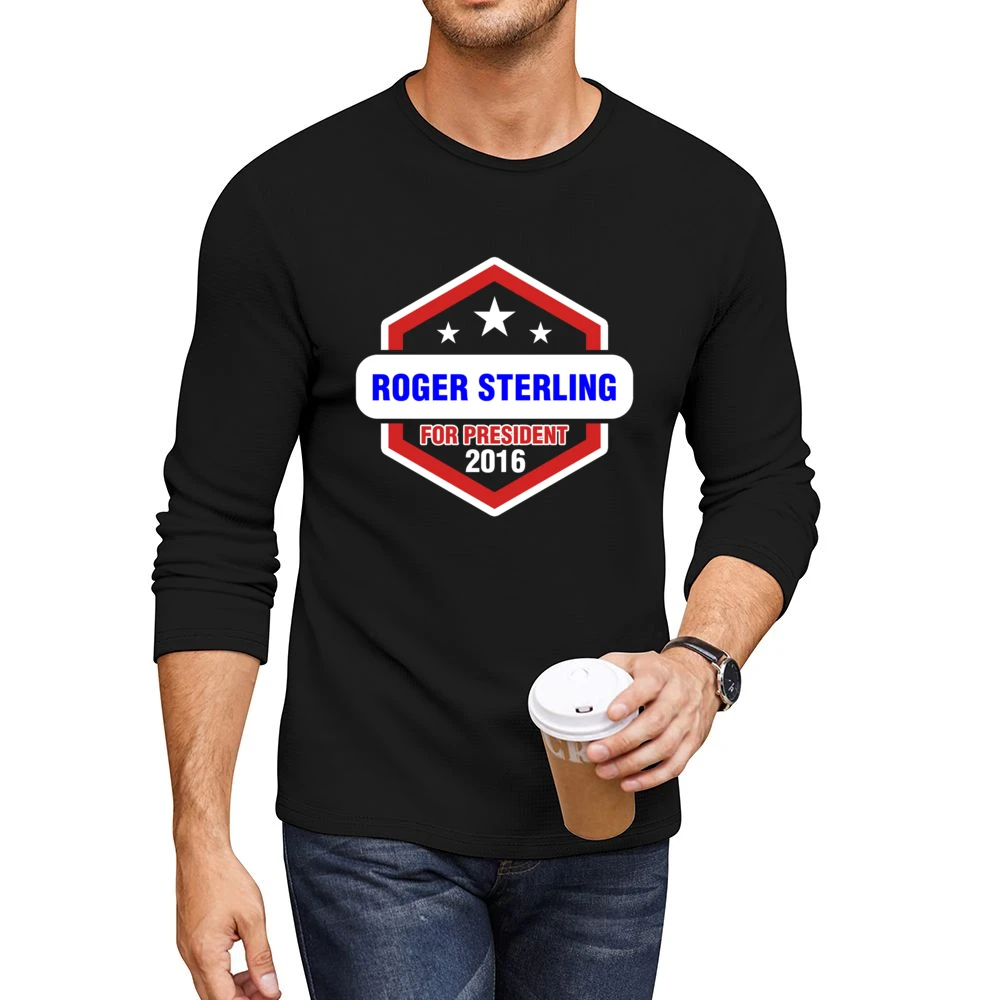 Roger Sterling For President 2016 Mad Men TV Show Men CrewNeck Long Sleeve T-Shirt