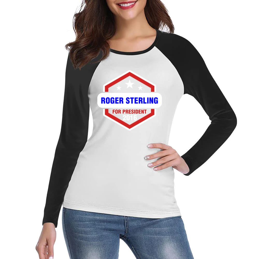 Roger Sterling For President 2016 Mad Men TV Show Women Ladies Long Sleeve T-Shirt