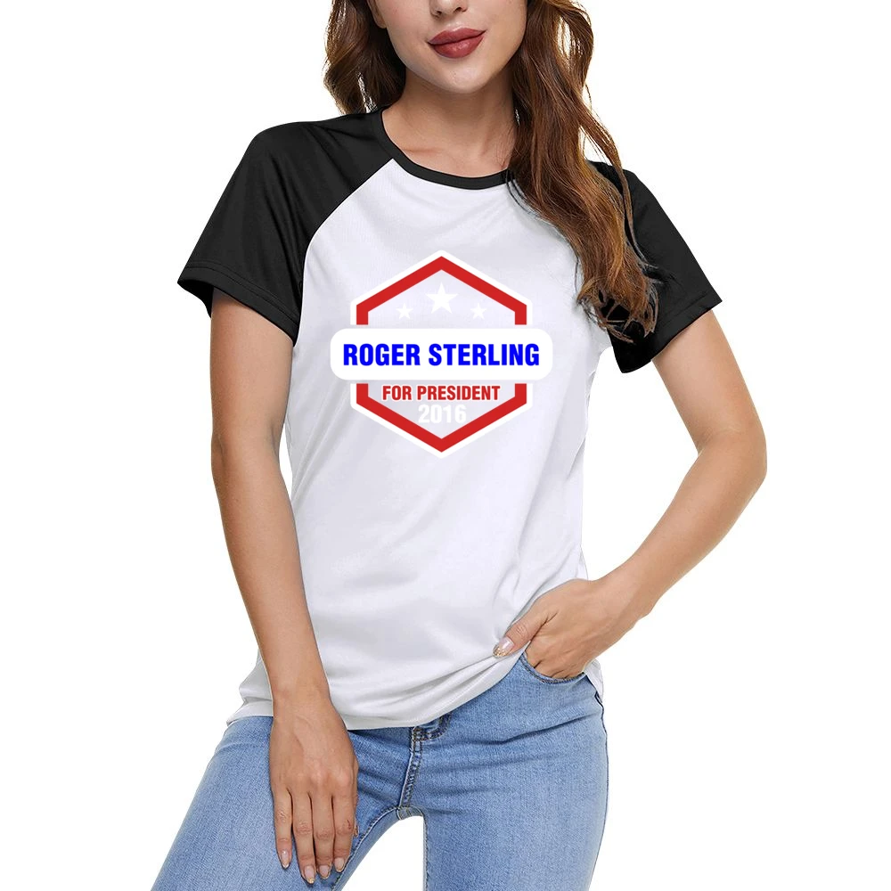 Roger Sterling For President 2016 Mad Men TV Show Women Ladies Short Sleeve T-Shirt