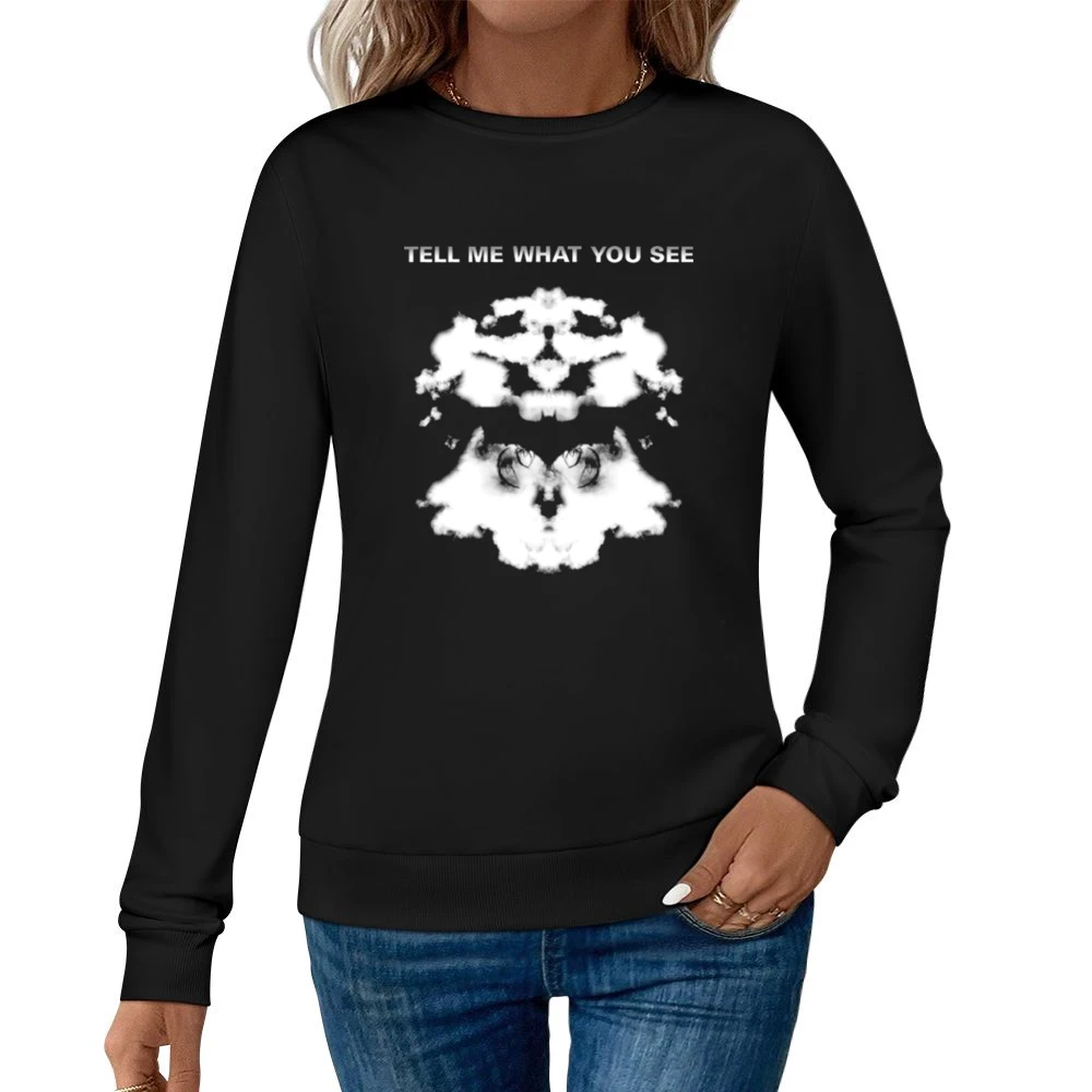 Rorschach ink tell me what you see Women Pullover Sweatshirt
