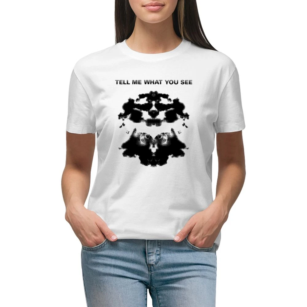 Rorschach tell me what you see Premium Women Ladies T-shirt