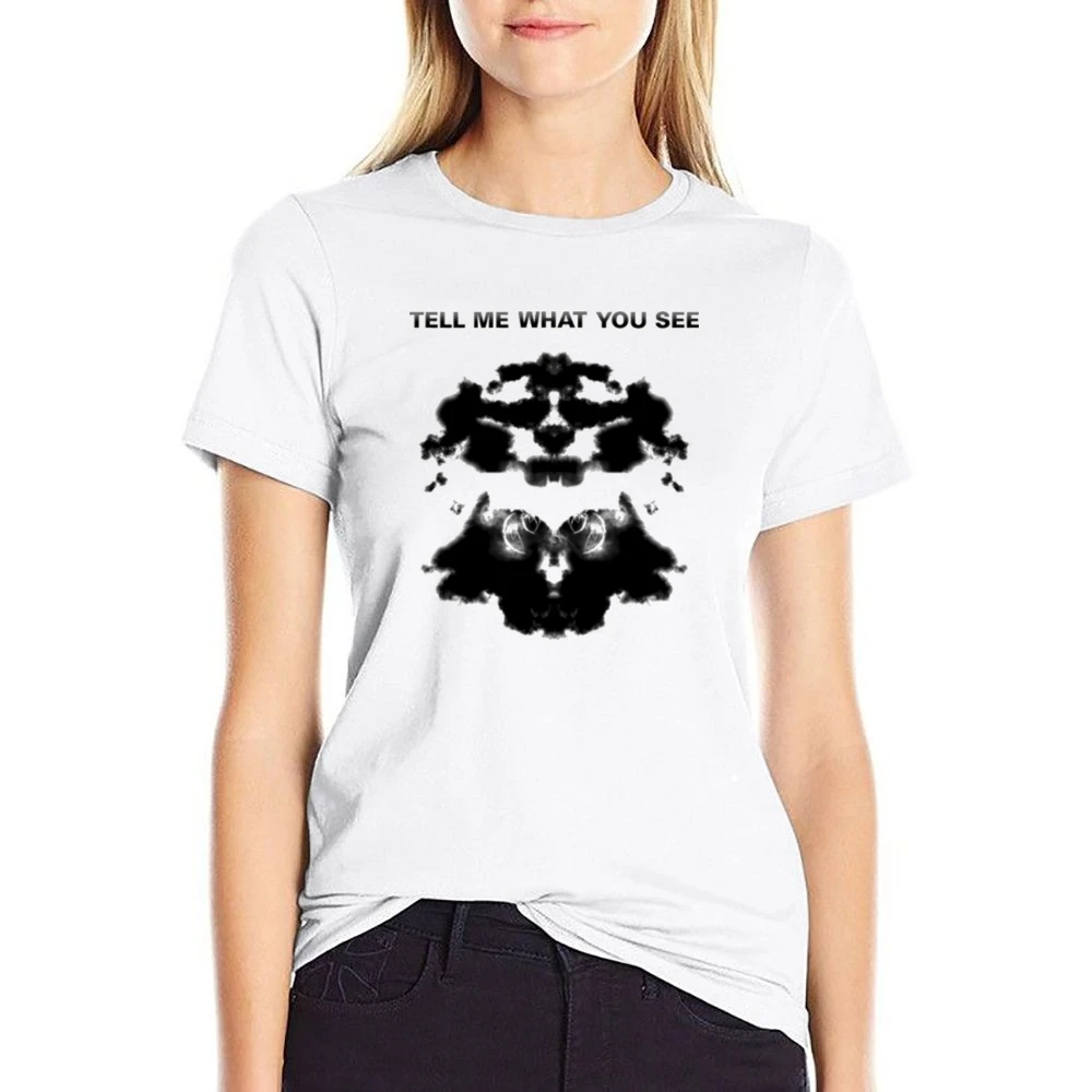Rorschach tell me what you see US Size Women Ladies T-shirt