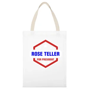 Rose Teller For President 2016 Luther TV Show White Canvas Tote Shopping Bag