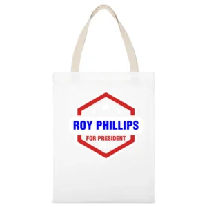 Roy Phillips For President 2016 Boardwalk Empire TV Show White Canvas Tote Shopping Bag