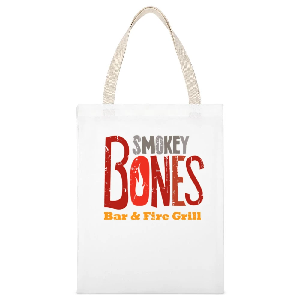 Rubios Fresh Mexican Grill Fast Food Restaurant Distressed Look T Shir White Canvas Tote Shopping Bag