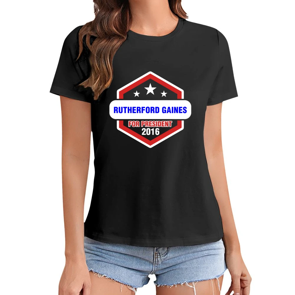 Rutherford Gaines For President 2016 Rectify TV Show Asian Size Women Ladies T-shirt