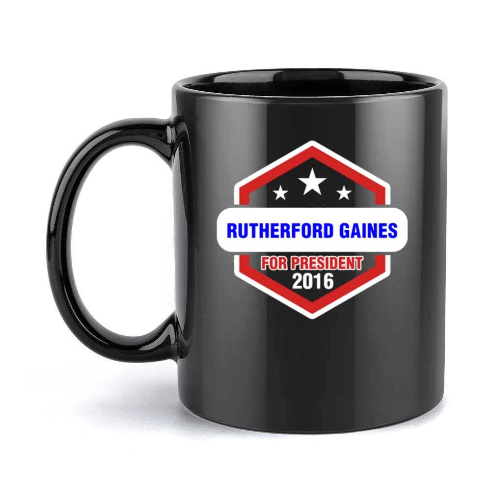 Rutherford Gaines For President 2016 Rectify TV Show Black Mug