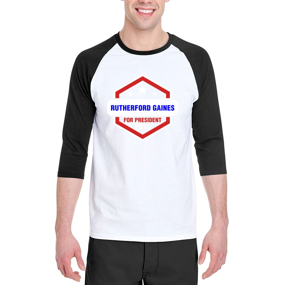 Rutherford Gaines For President 2016 Rectify TV Show Men 3/4 Sleeve T-Shirt