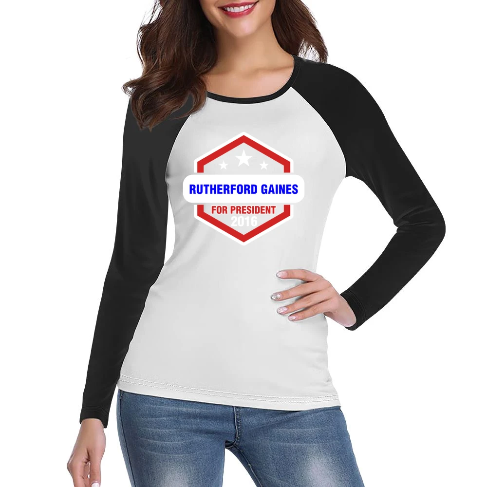 Rutherford Gaines For President 2016 Rectify TV Show Women Ladies Long Sleeve T-Shirt
