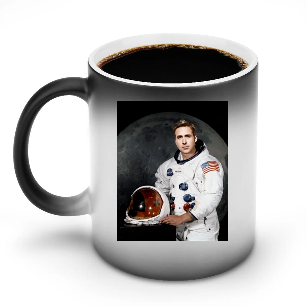 Ryan Gosling Neil Armstrong First Man On The Moon New Movie Discoloration Mug