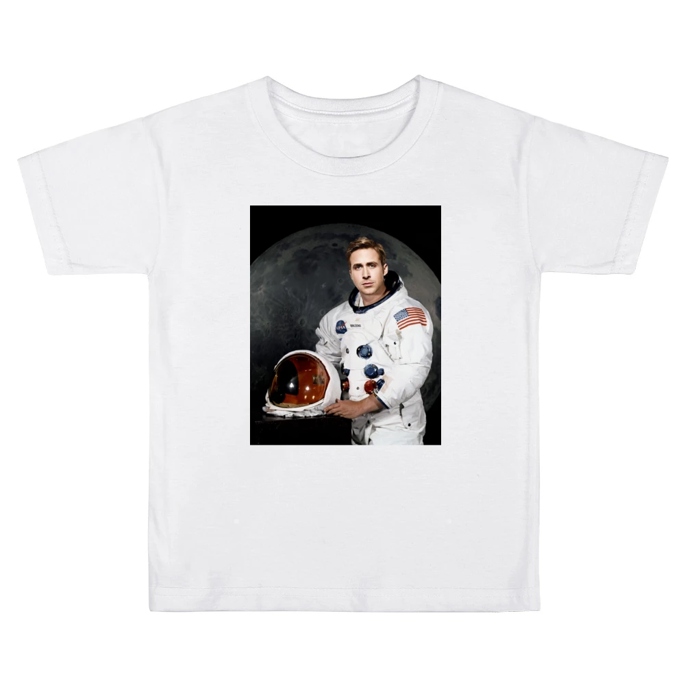 Ryan Gosling Neil Armstrong First Man On The Moon New Movie Kids Boys Girls T-Shirt