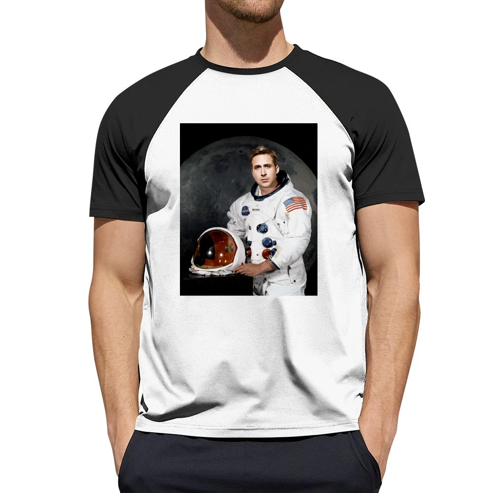 Ryan Gosling Neil Armstrong First Man On The Moon New Movie Men Short Sleeve T-Shirt