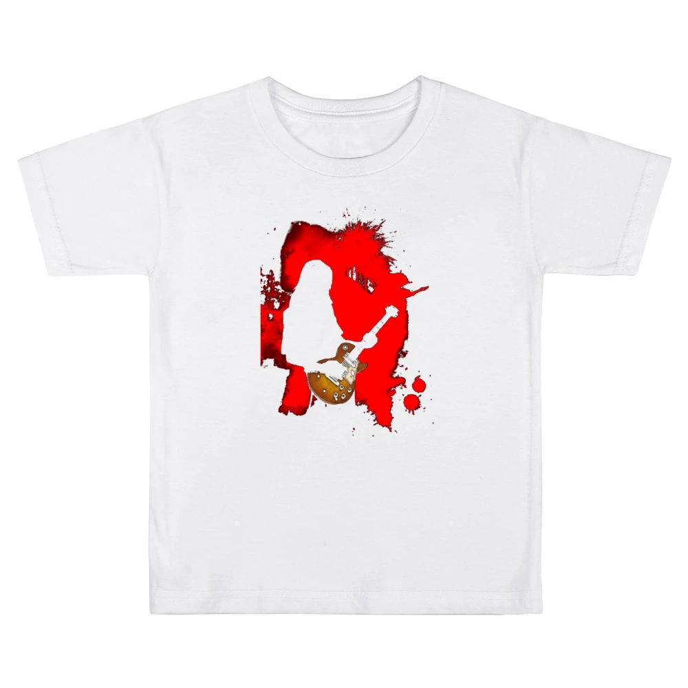 Ryusuke Minami Ray playing Lucile guitar red splashing silhouette beck Kids Boys Girls T-Shirt